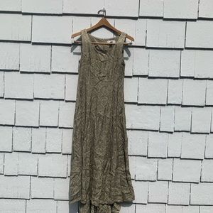 Vintage CDC green maxi dress